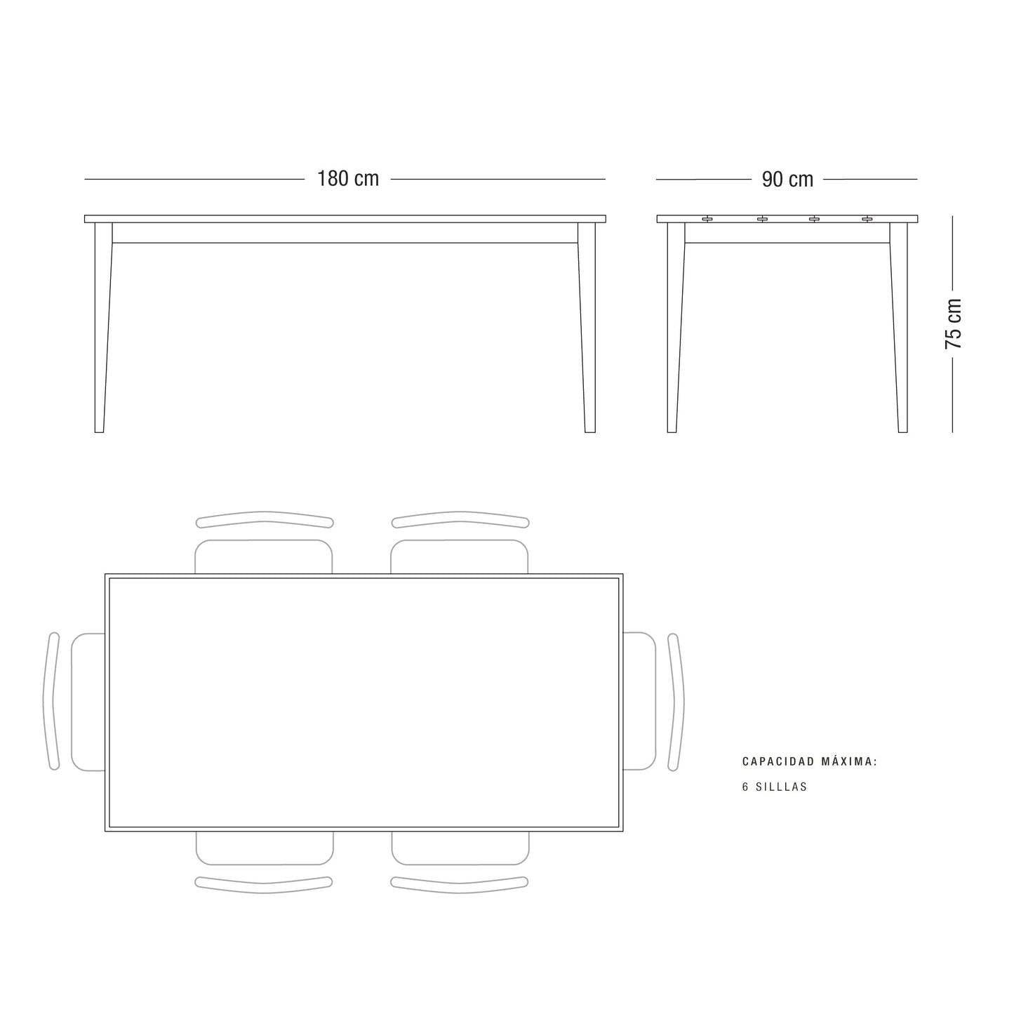 'Palito' Table Covered