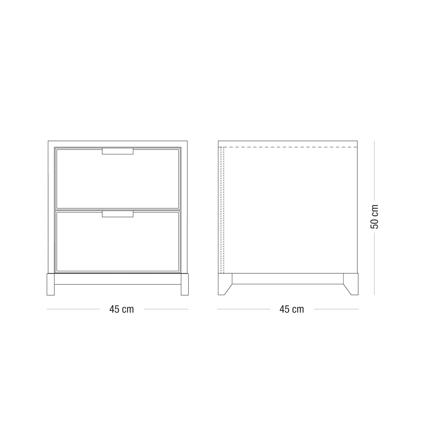 'Pappo' 45 drawer chest - with legs