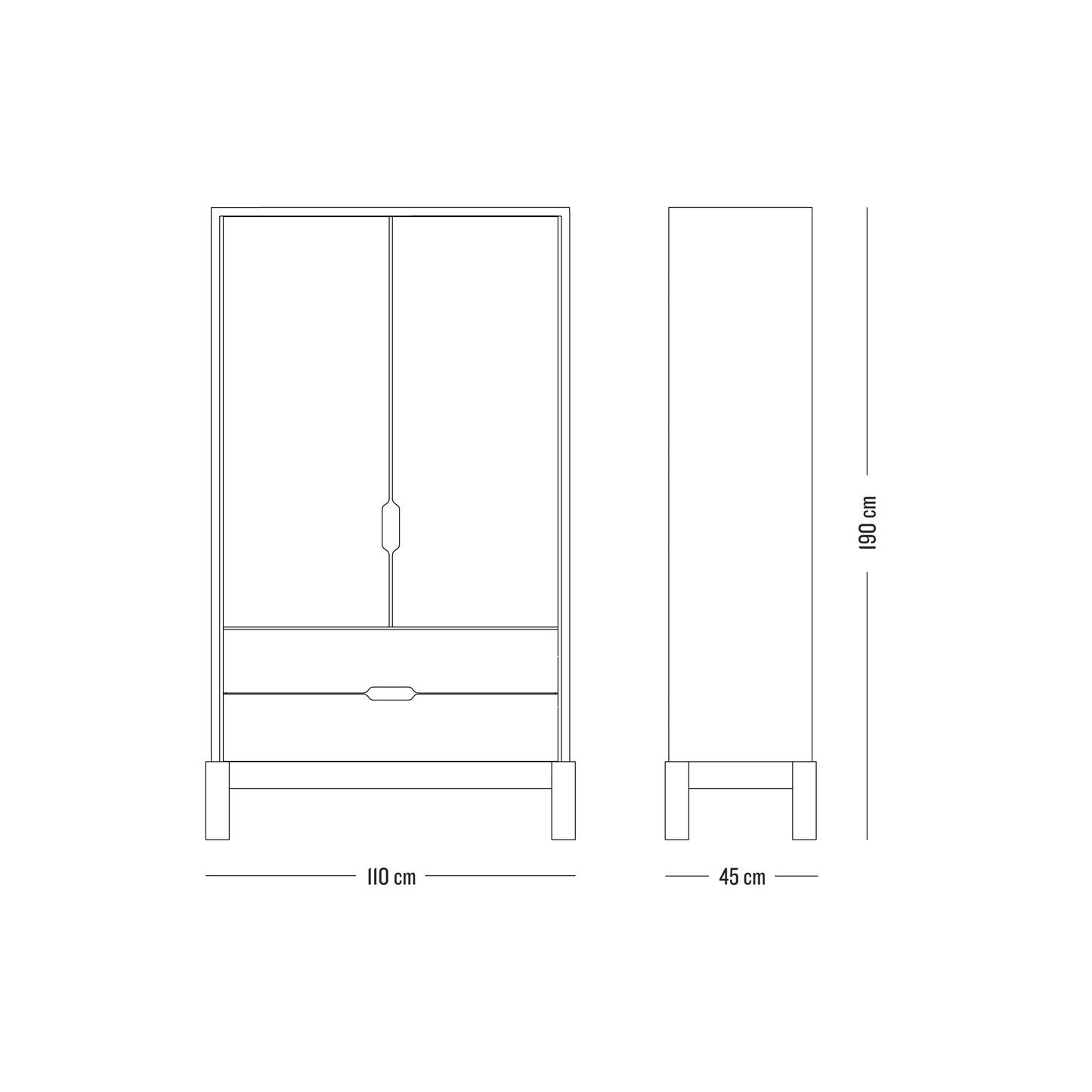 'Canchewow' mixed double closet