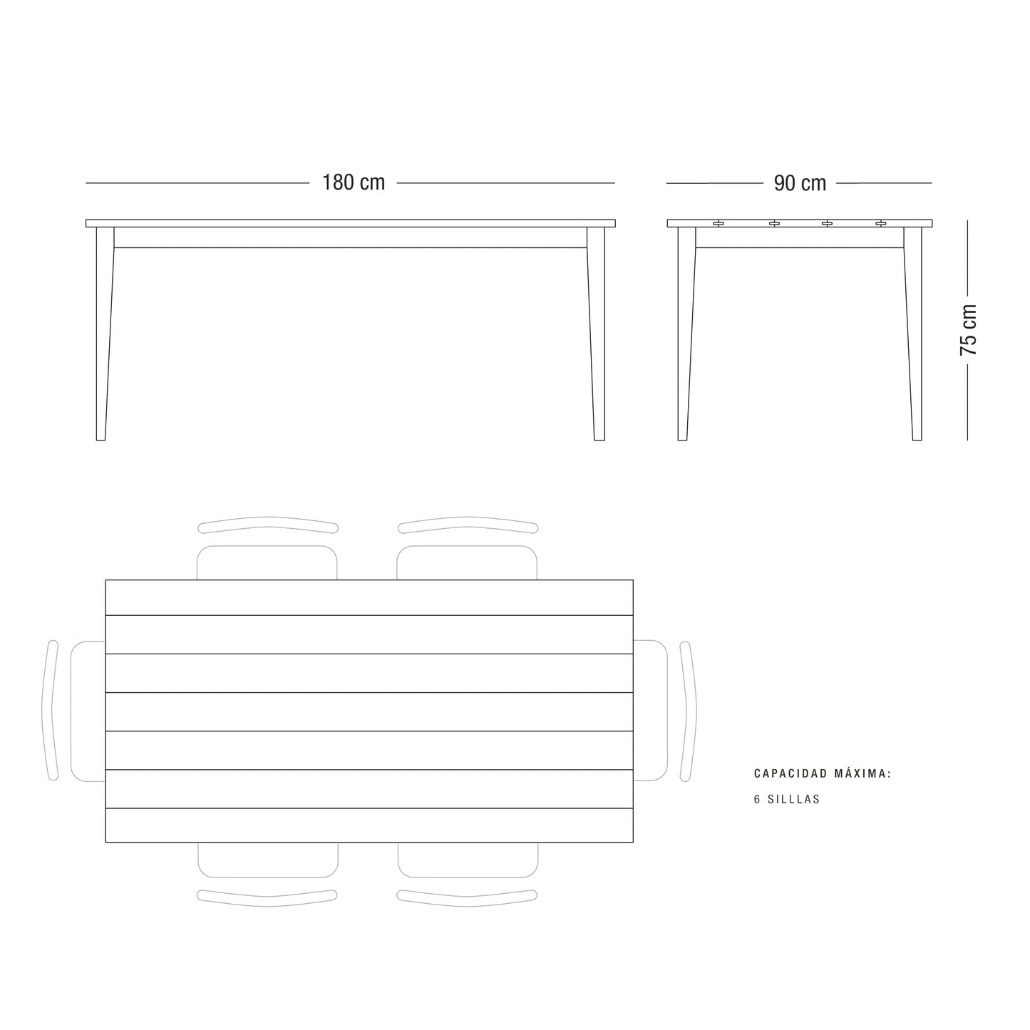 <tc>Table à planches 'Palito'</tc>