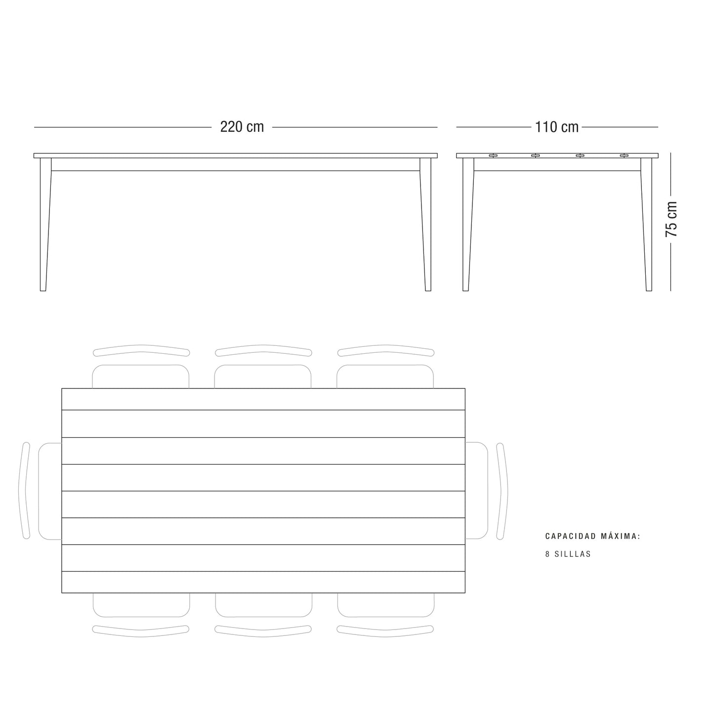 <tc>Table à planches 'Palito'</tc>