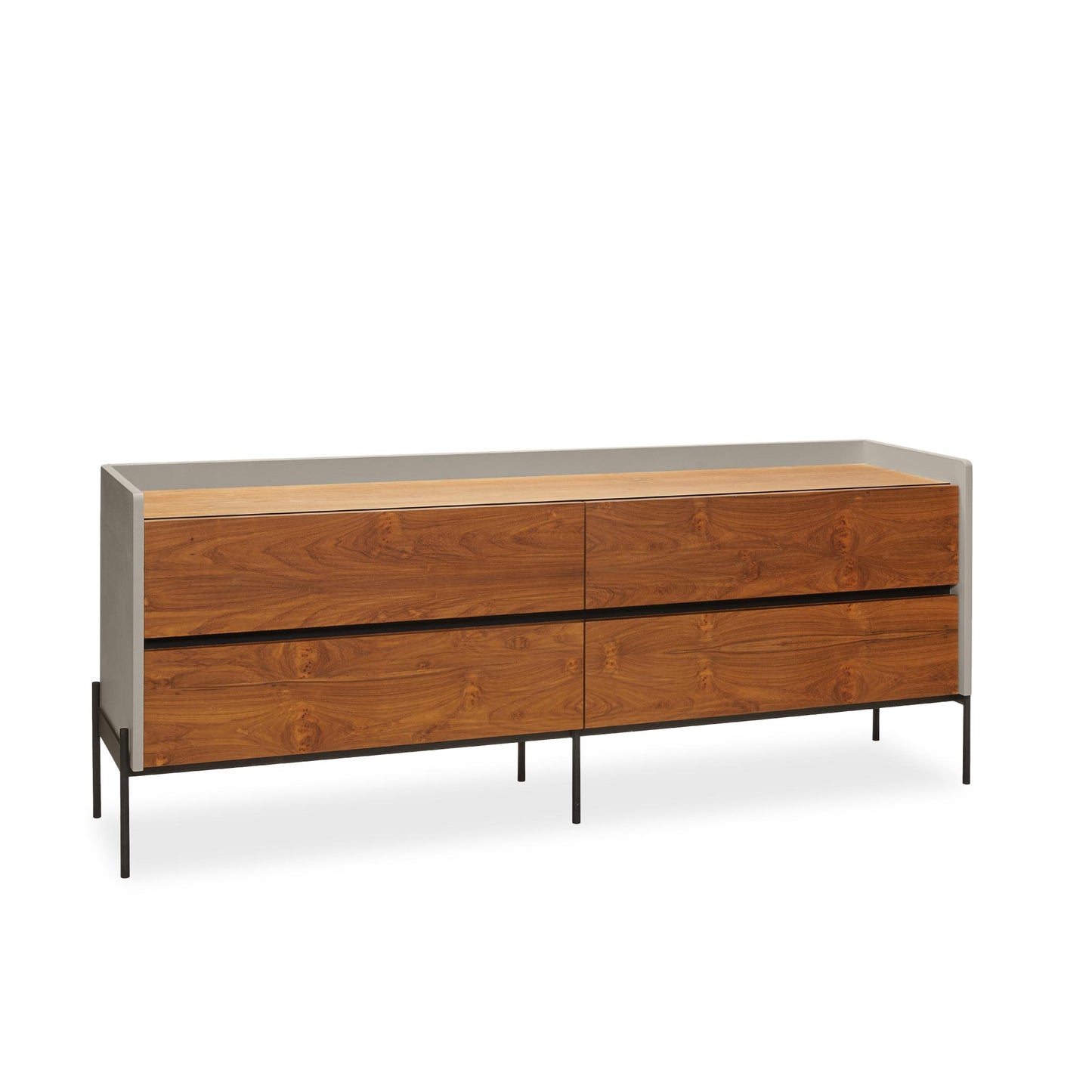 'Yerta' Low Dresser - 4 Drawers