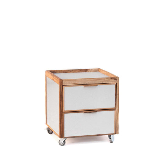 'Fiji' chest of drawers - 2 drawers with wheels