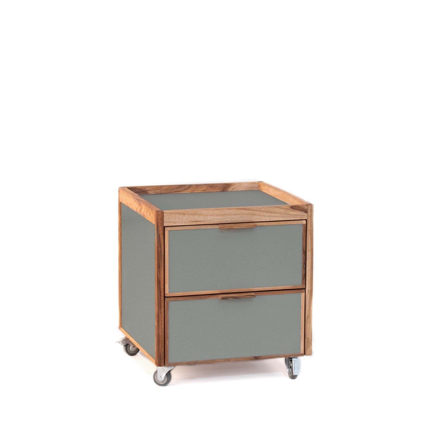 'Fiji' chest of drawers - 2 drawers with wheels